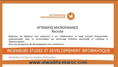 Attawfiq Microfinance Recrute Un Ingénieur Études Et Développement Informatique, Dernier Délai Avant Le 3 Mai 2024